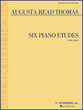Six Piano Etudes piano sheet music cover